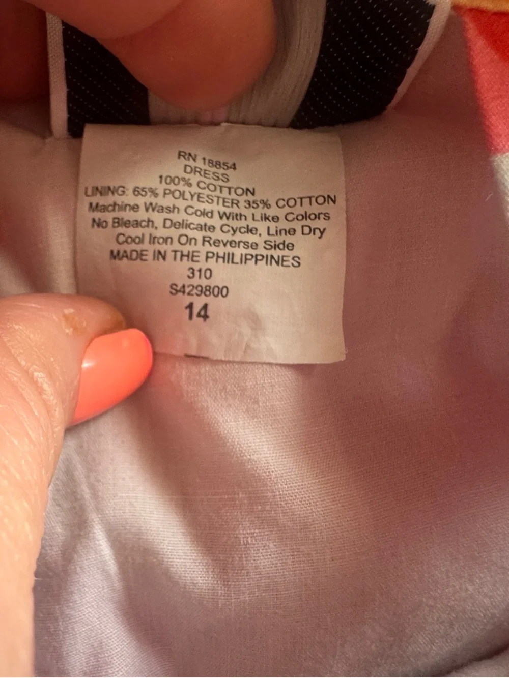 Rare Editions Pink, Orange & Purple Print Sundress with Bow
